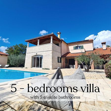 Spacious Villa With Pool, Indoor Jacuzzi And Sauna Near Porec Višnjan Exteriör bild